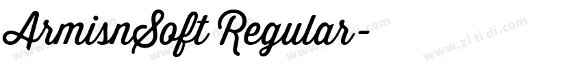 ArmisnSoft Regular字体转换 ArmisnSoft Regular字体转换